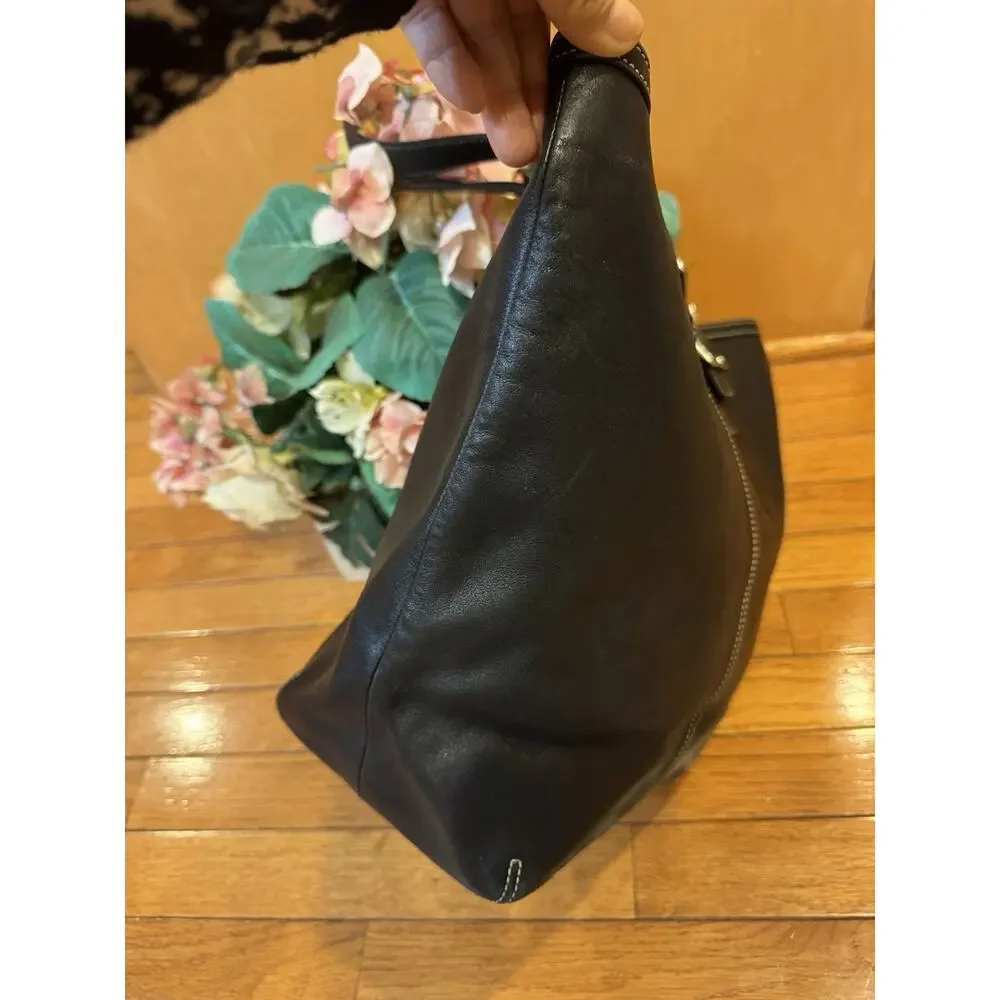 Coach 9573 black tote bag (pu100 - Picture 3 of 9